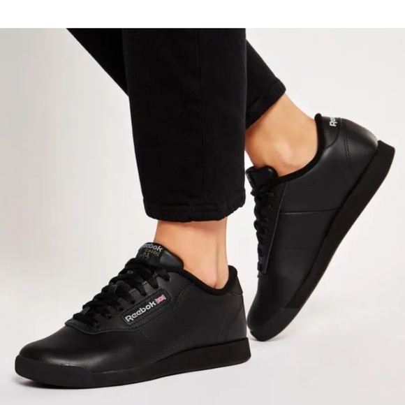 Reebok Classics Lace-Up Sneaker Womens Size 7.5 M Princess-black New - Picture 1 of 10